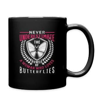 Papillon - Mug uni - noir - Droite