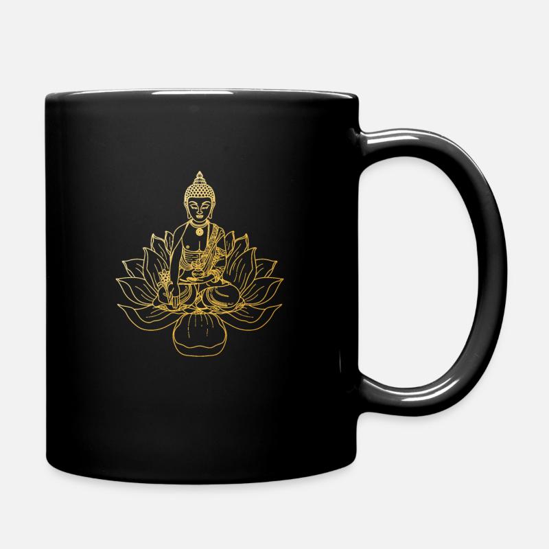 Buddhismus - Tasse einfarbig - Schwarz