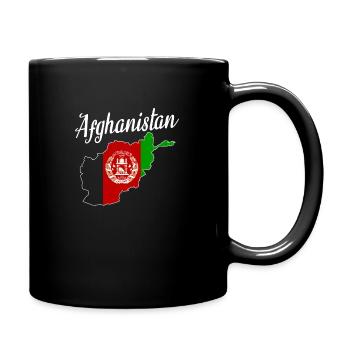 Afghanistan - Tasse einfarbig - Schwarz - Rechts
