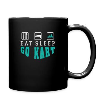 Go Kart - Tasse einfarbig - Schwarz - Rechts