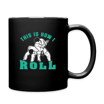 Jiu Jitsu - Tasse einfarbig - Schwarz - Rechts