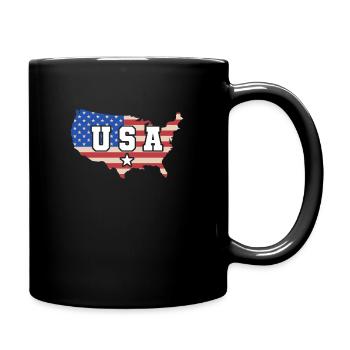 America - Full Colour Mug - black - Right