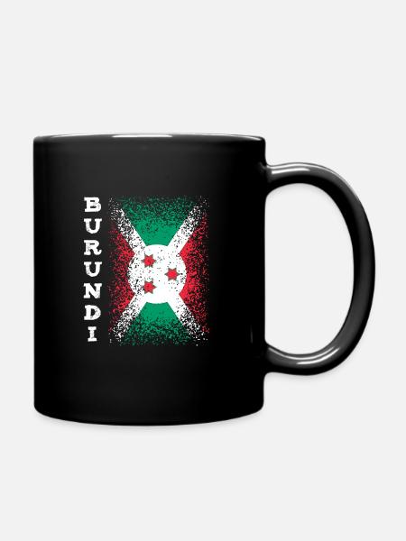 Burundi - Tasse einfarbig - Schwarz