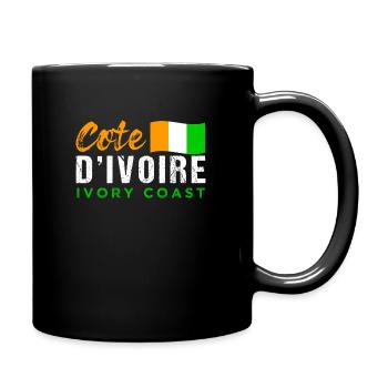 côte-d'Ivoire - Mug uni - noir - Droite