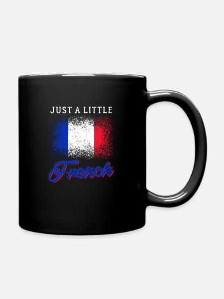 Frankreich - Tasse einfarbig - Schwarz