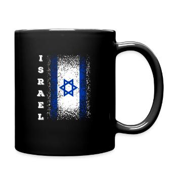 Israel flag - Full Colour Mug - black - Right