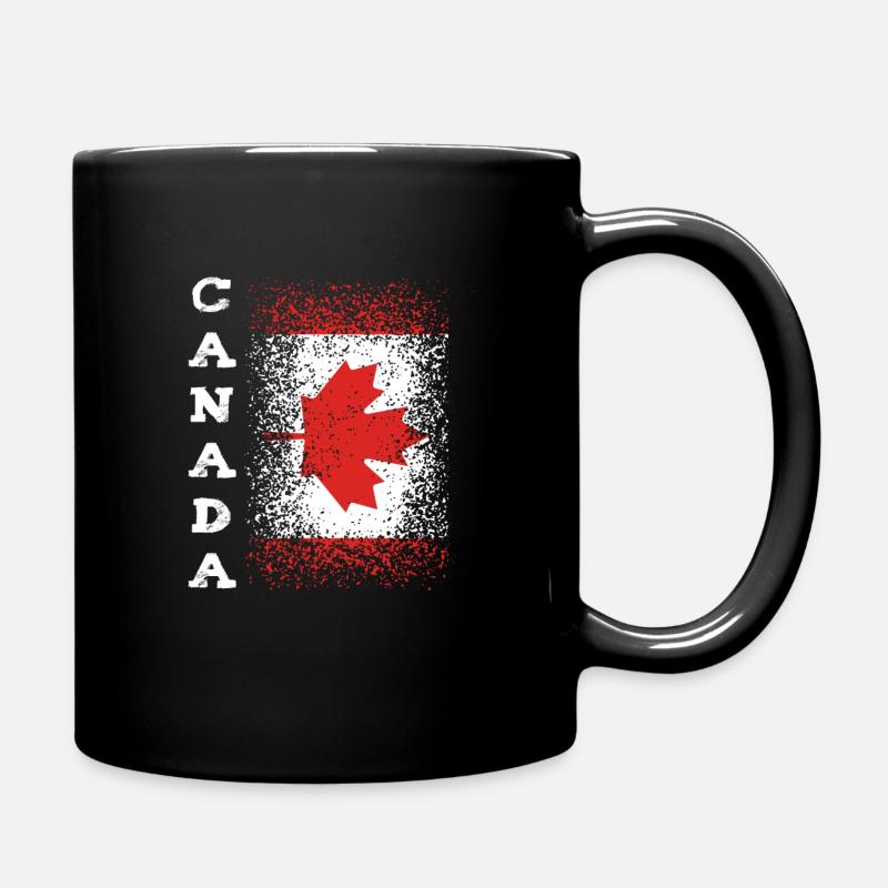 Kanada Flagge - Tasse einfarbig - Schwarz