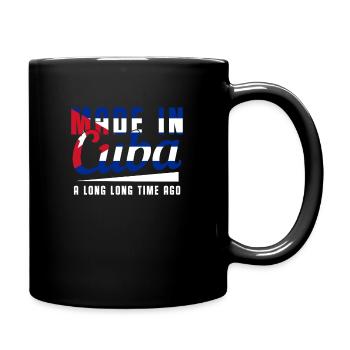 Kuba - Tasse einfarbig - Schwarz - Rechts