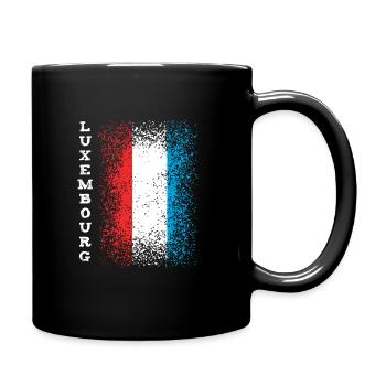 Luxemburg - Tasse einfarbig - Schwarz - Rechts