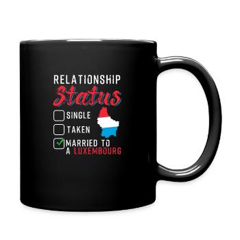 Luxemburg - Tasse einfarbig - Schwarz - Rechts