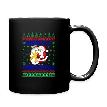 MERRY CHRISTMAS - Full Colour Mug - black - Right