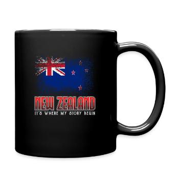 nouvelle-Zélande - Mug uni - noir - Droite