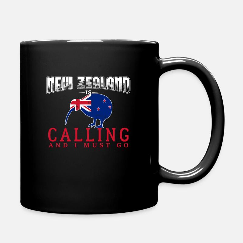 Neuseeland - Tasse einfarbig - Schwarz
