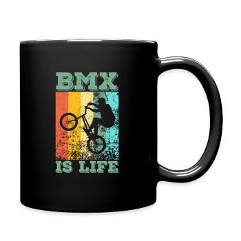 BMX is life BMX rider bike saut vélo - Mug uni - noir - Droite