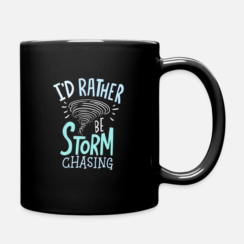 Tornado storm storm chaser weather storm chase gift - Full Colour Mug - black