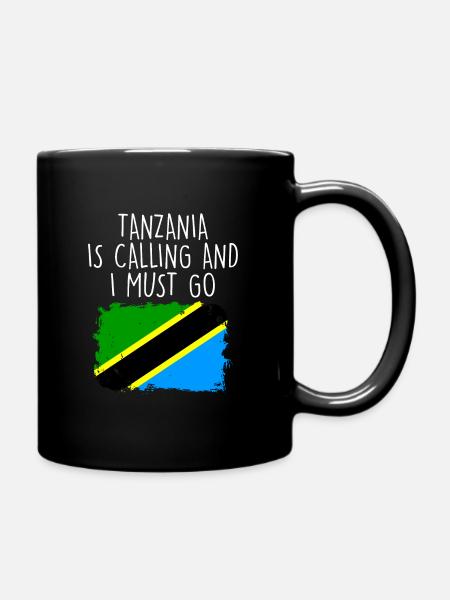 Tansania - Tasse einfarbig - Schwarz