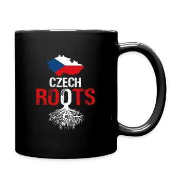 Tschechien - Tasse einfarbig - Schwarz - Rechts
