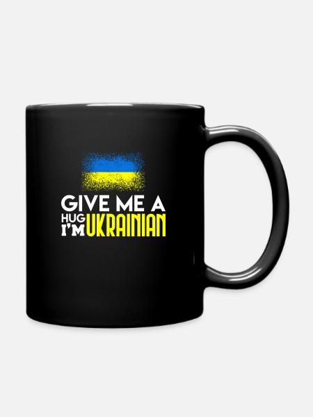 Ukraine - Tasse einfarbig - Schwarz