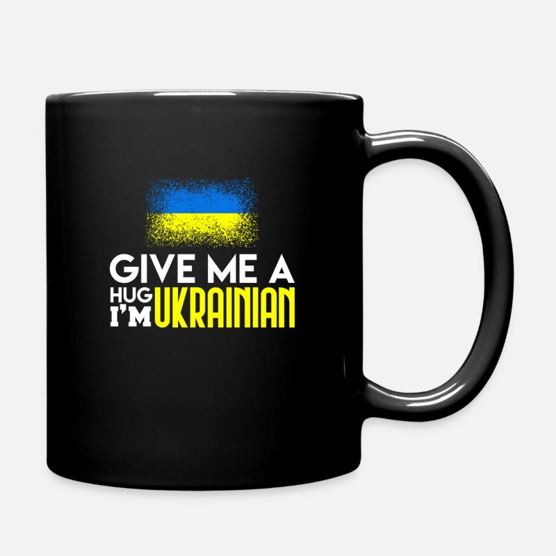 Ukraine - Tasse einfarbig - Schwarz