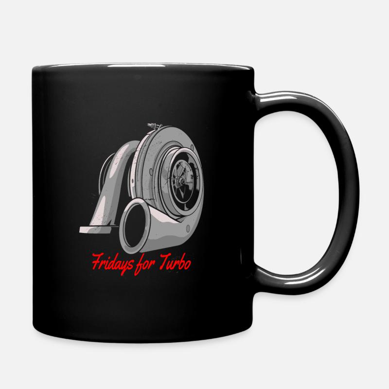 Fridays for Turbo - Tasse einfarbig - Schwarz