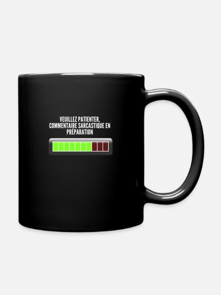 Idée cadeau pour ado homme cadeau sarcasme humour - Mug uni - noir