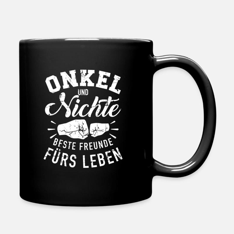 Onkel - Tasse einfarbig - Schwarz