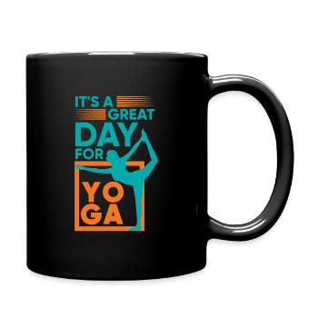 C'est une belle journée pour le yoga / la conception de yoga / plus de yoga - Mug uni - noir - Droite