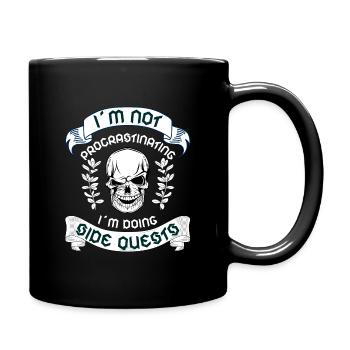 Je ne procrastine pas les quêtes secondaires - Mug uni - noir - Droite