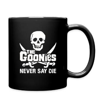 Die Goonies sagen niemals, dass der Schädel stirbt - Tasse einfarbig - Schwarz - Rechts