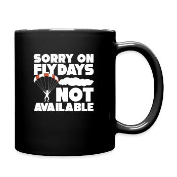 parachute - Full Colour Mug - black - Right