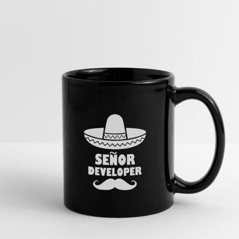Señor developer Programming Informatik Geschenk Tasse einfarbig