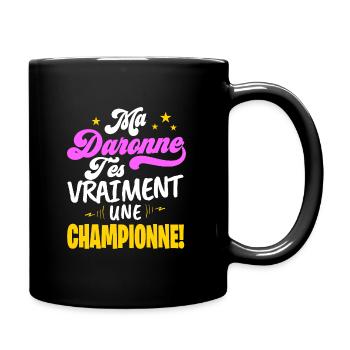 La daronne 2 - Mug uni - noir - Droite