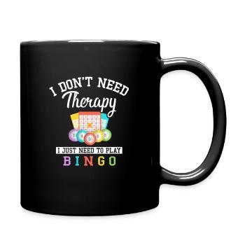 Drôle de bingo joueur blague - Mug uni - noir - Droite