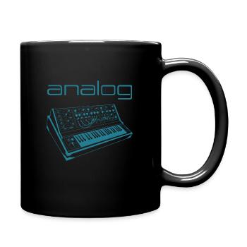 Modularer Synthesizer Vintage Analog - Tasse einfarbig - Schwarz - Rechts