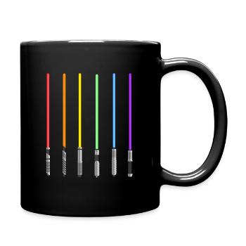 LGBT Stolz Schwerter Lesbisch Schwul - Tasse einfarbig - Schwarz - Rechts