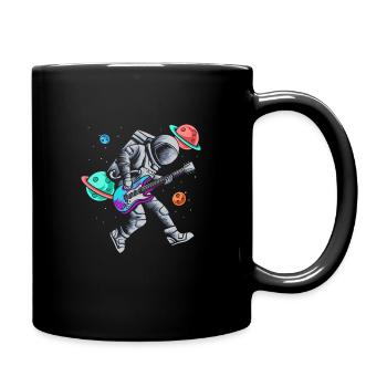 Astronaut guitare espace planètes musiciens - Mug uni - noir - Droite