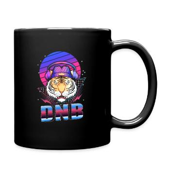 Drum Basse Tigre Musique électronique Vaporwave - Mug uni - noir - Droite