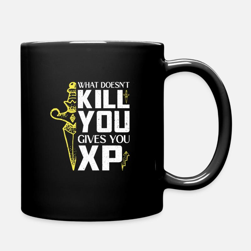 What doesnt kill you gives you XP,Gaming - Mug uni - noir