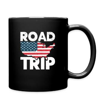 Roadtrip Voyageur américain Voyager aux États-Unis - Mug uni - noir - Droite
