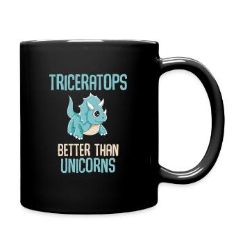 Cool Tricératops Fan dinosaure garçon - Mug uni - noir - Droite