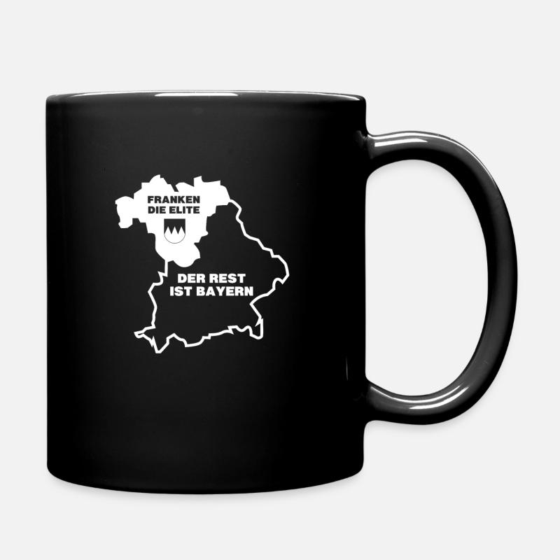 Franken die Elite Geschenk Dialekt Design - Tasse einfarbig - Schwarz
