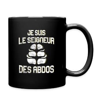 Cadeau Humour Musculation Abdos - Mug uni - noir - Droite