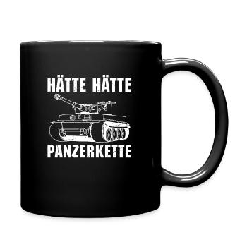 Ich bin ein panzer opa Tiger Panzer Bundeswehr - Tasse einfarbig - Schwarz - Rechts