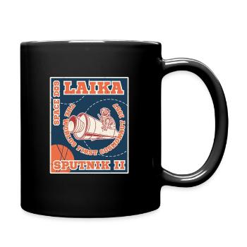 Laika Spoutnik 2 Chien Espace Russie URSS - Mug uni - noir - Droite