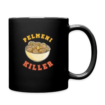Pelmeni killer Russianlife Russia USSR Küche - Tasse einfarbig - Schwarz - Rechts