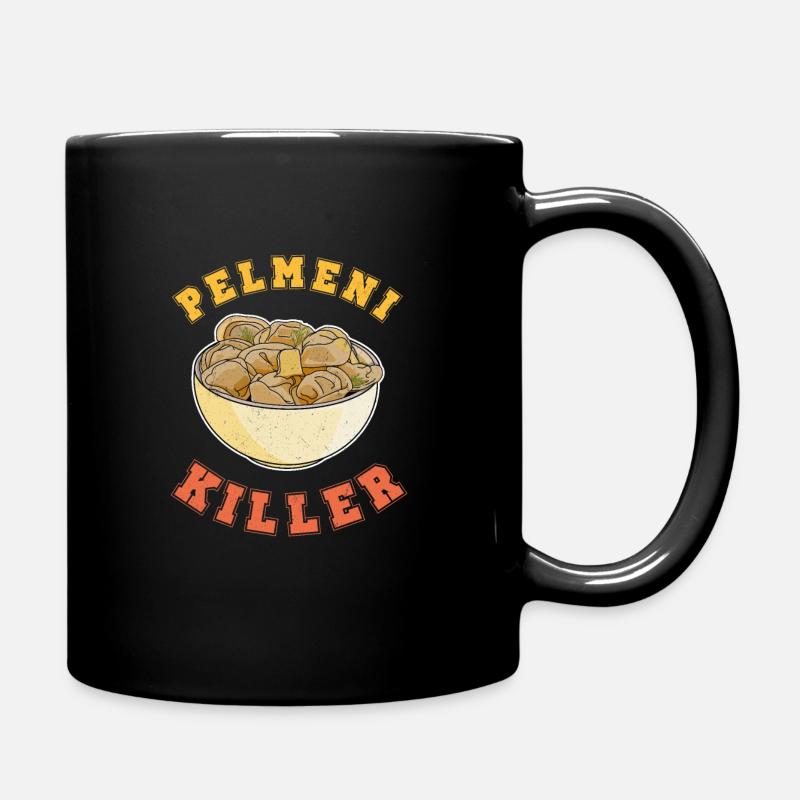 Pelmeni killer Russianlife Russia USSR Küche - Tasse einfarbig - Schwarz