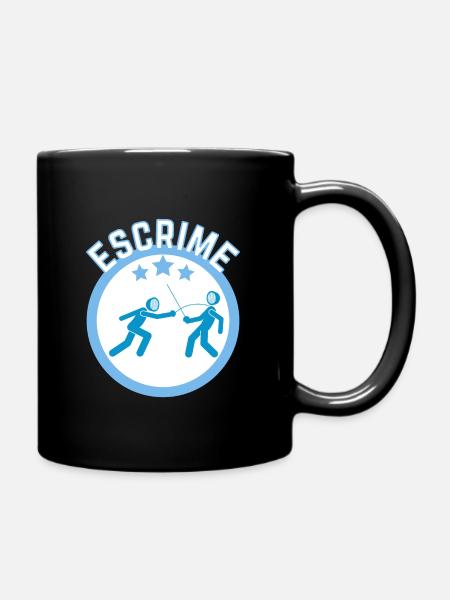 Fencing match - Full Colour Mug - black