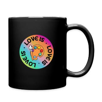 Malerei: Liebe ist. - Tasse einfarbig - Schwarz - Rechts
