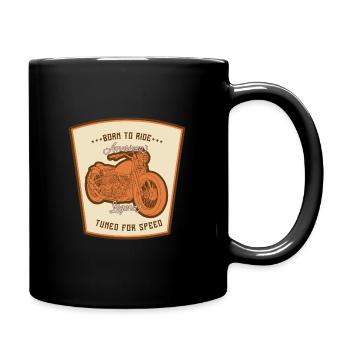 Bikers, motorcyclists - Full Colour Mug - black - Right