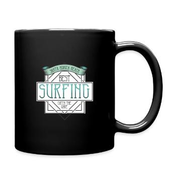 Été, Soleil, Surf - Mug uni - noir - Droite